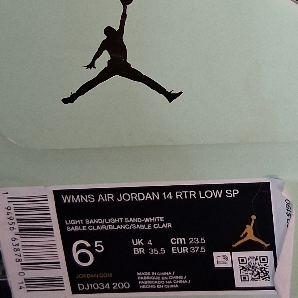 Jordan WMNS Air Jordan 14 RTR Low SP Light Sand White Sneakers